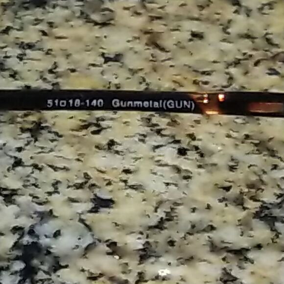 Totally Rimless 51-18-140 Gunmetal (Gun) Tortoise Eyeglass Frames - Picture 8 of 13